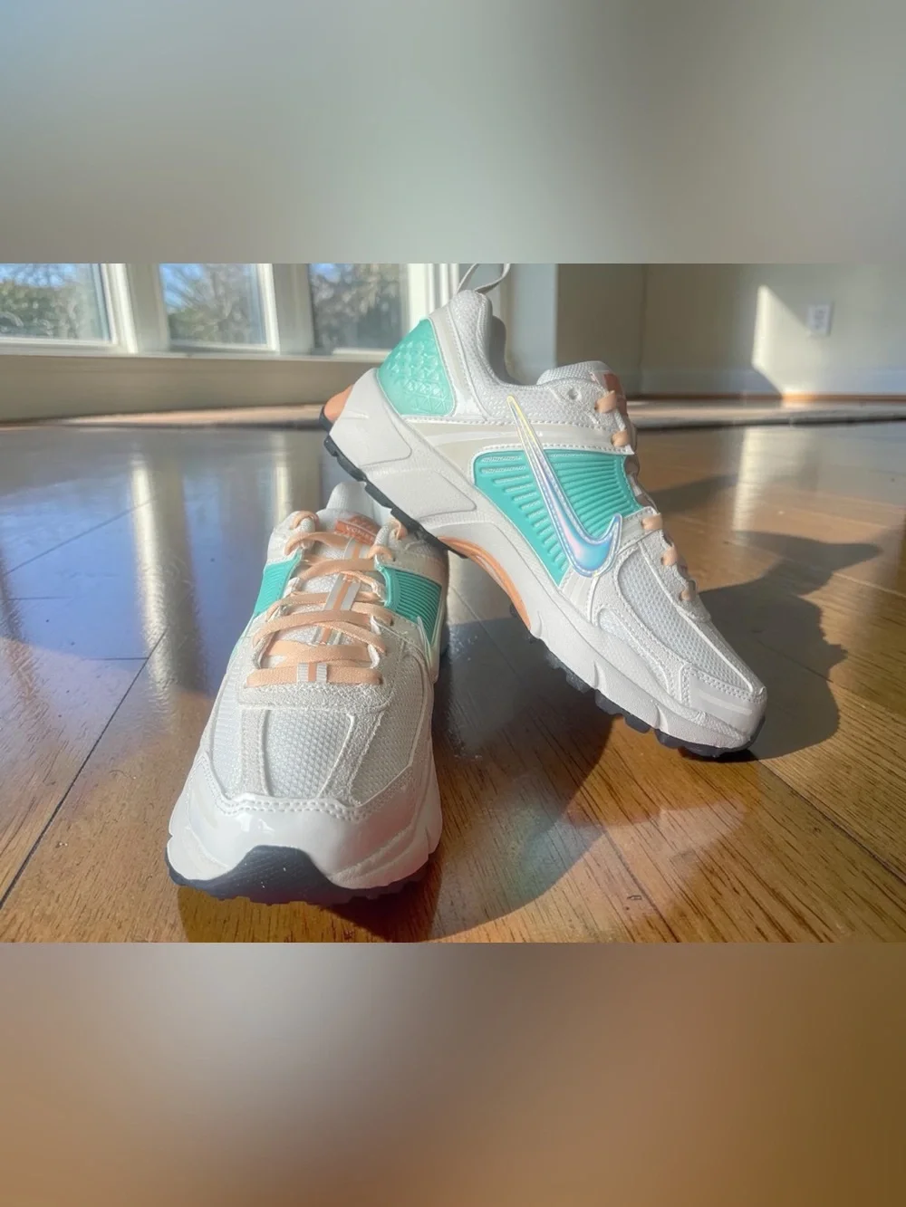 Nike Vomero 5 Big Kids Size 4.5 Y/ 6 Women Sail/Orange/Turquoise/Marrakesh NEW